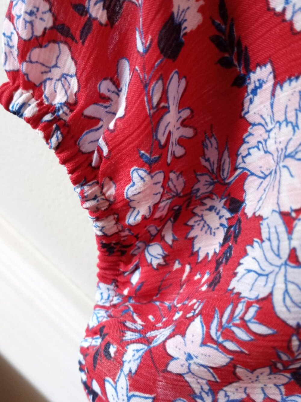 'CHAPS' 3/4 Sleeve XL Peasant Style Top EUC - Picture 7 of 9